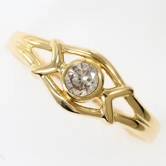 C&A Yellow Gold Yellow Gold (18K) Band Ring (Pre-Owned)