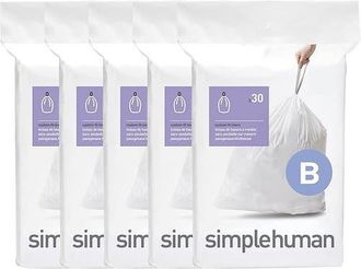 Simplehuman Code B Custom Fit Liners with Quick Dispense Packs in 150 Liners at Nordstrom, Size Refill