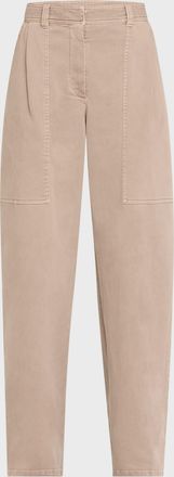 Brunello Cucinelli Loose Garment-Dyed Utility Pants