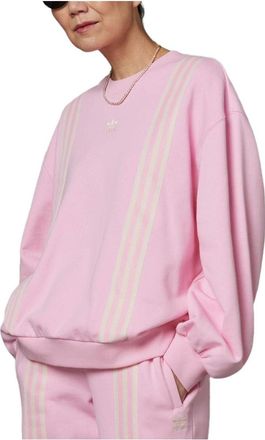 adidas (WMNS) adidas originals SS23 Adicolor 70s 3-Stripes Sweatshirt Pink IK7868