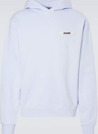 Jacquemus Felpa in cotone con cappuccio in Gros Grain