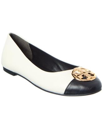 Tory Burch Chelsea Cap-Toe Leather Ballet Flat