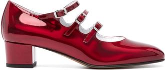 Carel Kina 40mm pumps - women - Calf Leather/Calf Suede/Rubber/Calf Leather/Calf Leather - 37.5 - Red