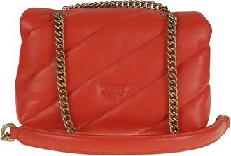 Pinko Pinko Hobo Bags - Love Puff Mini Cl Sheep Nappa - Gr. unisize - in Rot - f&uuml;r Damen