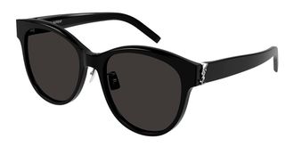 Saint Laurent SL M107/K Asian Fit 001 Womens Sunglasses Black Size 56
