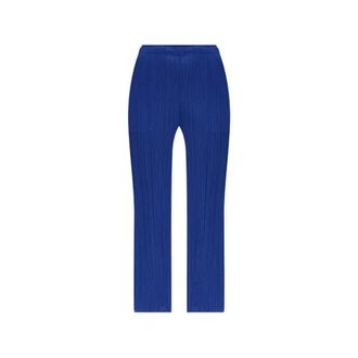 Issey Miyake Maandelijkse Kleuren: Juli Broek - Dames - Broeken - Blauw - Maat: 2XL Poliester