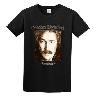 Rive Mens Gordon Lightfoot Songbook Mens T-Shirt L Black