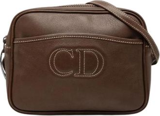 Dior Pre-owned Vintage Crossbody Bag - Dames - Vintage Schoudertas - Bruin - ONE Size - Leer - Vintage