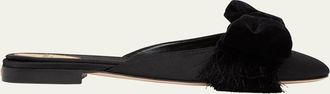 Valentino Garavani Reinette Satin Bow Mules
