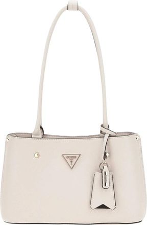 Guess Meridian Schoudertas - Dames - Schoudertassen - Wit - ONE Size - Katoen - Tassen
