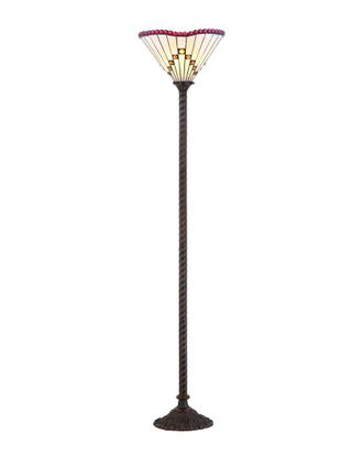 Jonathan Y Designs Jonathan Y Designs Smith Tiffany-Style 70.5In Torchiere Floor Lamp