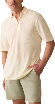 Faherty Linen Polo Shirt