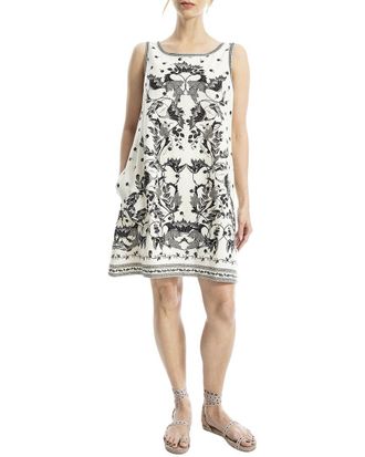 Max Studio Short Linen-Blend Tank Dress