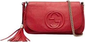 Gucci Pre-owned Cross Body Bags, female, Red, Size: ONE SIZE Pre-owned Vintage Crossbody Bag