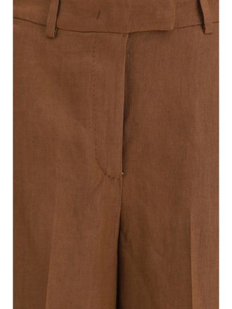 Lardini Womens Bermuda Shorts Twill Brown