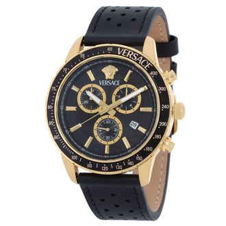Versace Sport Chrono Quartz Black Dial Mens Watch VEZCA0224