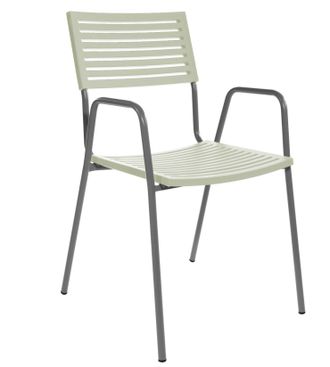 Schubiger M&ouml;bel Gartenstuhl Bodensee Lamello mit Armlehne