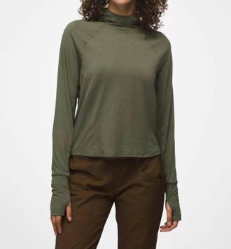 Prana Sol Searcher Sun Hoodie In Rye Green