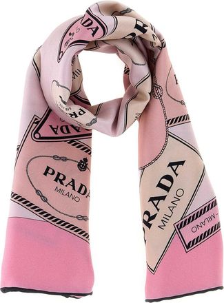 Prada Printed Twill Foulard