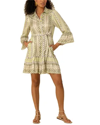 Hale Bob Julieta Silk-Blend Mini Dress
