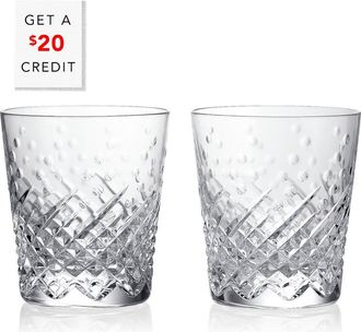 Waterford Set Of 2 Celebrations Tumblerswith $20 Credit
