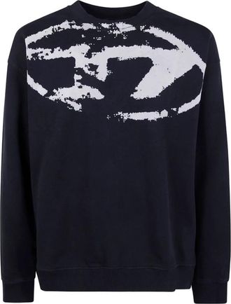 Diesel Sweatshirt met ronde hals - Heren - Sweatshirts - Zwart - S - Hoodies & sweatvesten