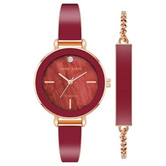 Anne Klein Womens Classic Red Dial Watch