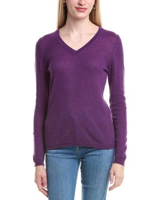 Fort&eacute; Cashmere V-Neck Cashmere Sweater
