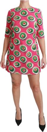 Dolce & Gabbana Sicily Cupcake Print Shift Jurk - Dames - Korte kleedjes - Veelkleurig - S - Kleedjes