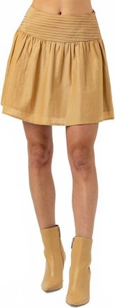 Sundays Brushed Madeline Skirt In Gold