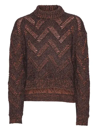 Henrik Vibskov Coltrui met chevron-patroon - Bruin