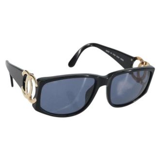 Chanel Pre-owned Accessories, female, Black, Size: ONE SIZE Pre-owned Plastic Sunglasses