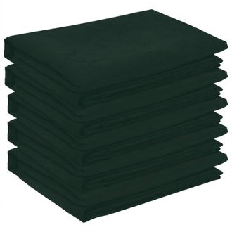 vidaXL Tovaglia Da Tavolo 5 Pz Ovale Verde Scuro 130 X 180 Cm Vidaxl