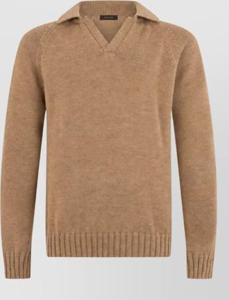 Zanone virgin wool v-neck jumper