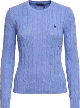 Polo Ralph Lauren Ronde hals Truien - Dames - Ronde hals truien - Blauw - M - Katoen - Truien & Vesten