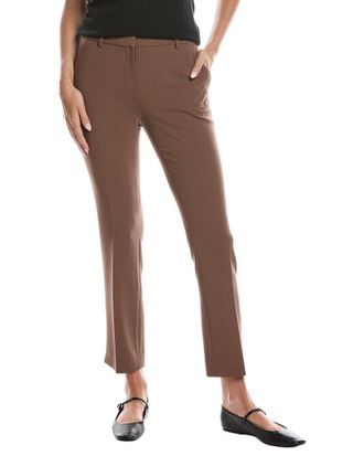 Lafayette 148 New York Manhattan Wool-Blend Slim Cigarette Ankle Pant