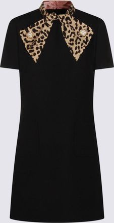 Valentino Dresses Nero/Animalier-Donna