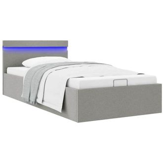 vidaXL Furniture Limited - Giroletto con Contenitore e LED Grigio Chiaro
