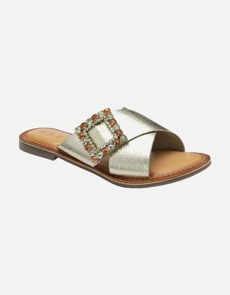Ravel Womens Polmont II Womens Sandals - Gold - Size: 6
