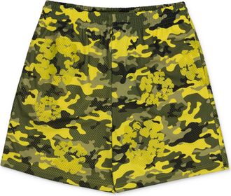Denim Tears Yellow Wreath Camo Shorts