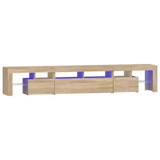 vidaXL Vidaxl - Mueble De Tv Con Luces Led Roble Sonoma 230x36,5x40 Cm