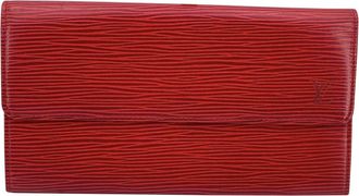 Louis Vuitton Pre-owned Womens Vintage Leather Wallet Sarah - Red - One Size
