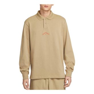 Nike Club Golf Long-Sleeve Polo Shirt Parachute Beige Cosmic Clay IF0771-297
