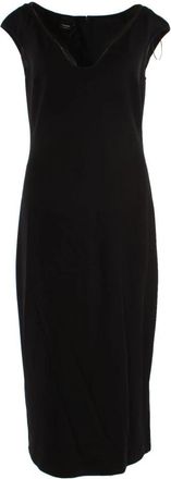Pinko Maxi Jurk - Dames - Casual kleedjes - Zwart - XL - Kleedjes