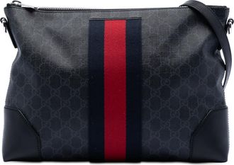 Gucci Pre-owned Gucci GG Supreme Web Crossbody Unisex 474139 204046
