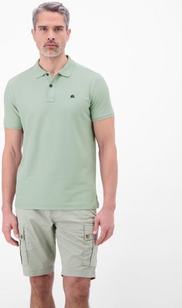 Lerros Poloshirt LERROS Poloshirt, COOL & DRY und Logo-Stitch, Herren, Gr. XXL, bay gr&uuml;n, 60% Baumwolle, 40% Polyester, ohne Ausschnitt, Shirts Poloshirt, Tr