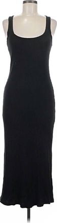 James Perse Womens Ribbed Cotton Tank Dress In Trbl