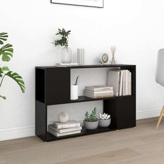 vidaXL Vidaxl - Librer&iacute;a De Madera Contrachapada Negro 100x24x63 Cm