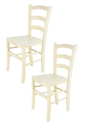 Tommychairs Tommychairs Set 2 Sillas Venice En Haya Anilina Blanca