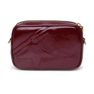 Golden Goose Bordeaux Leather Star Bag - female - Golden Goose - Shoulder Bags - Red - ONE SIZE - Bags